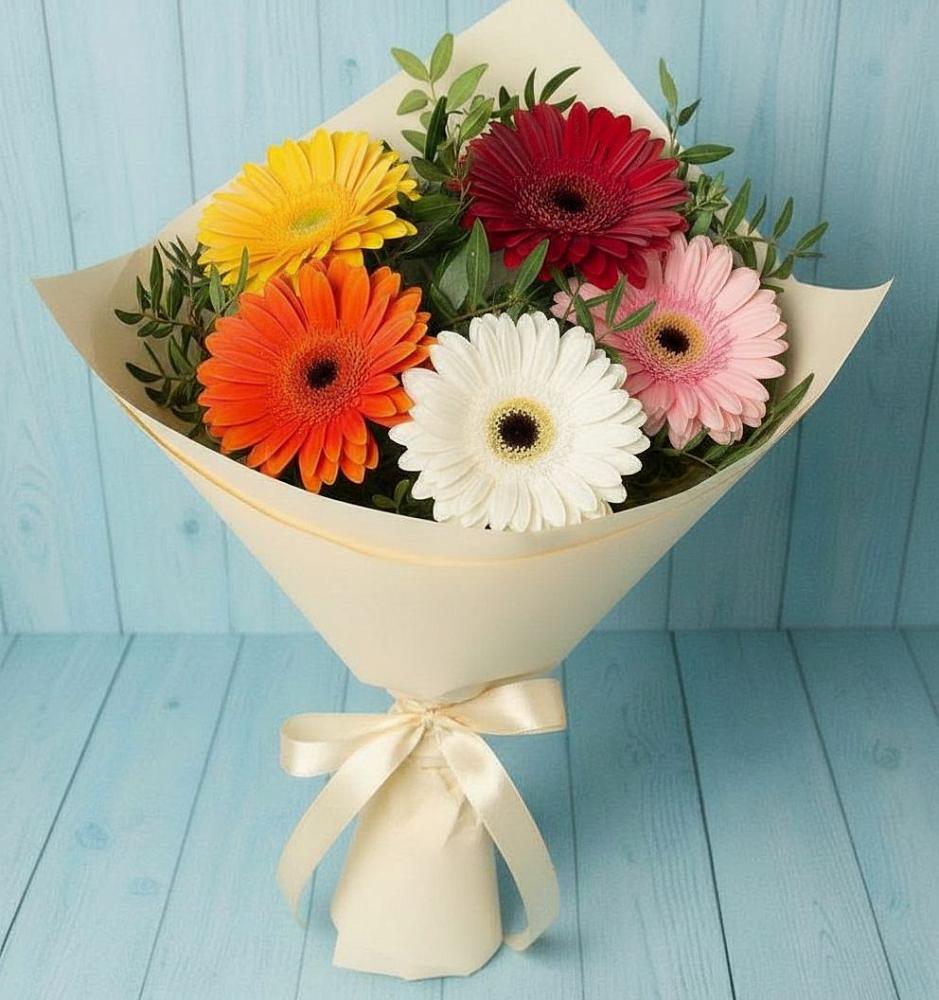 Букет цветов из: Герберы в Карталах