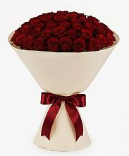 Букет 101 Бордовая роза Блэк Бакарра в Карталах