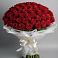Букет 101 Красная роза Блэк Мэджик в Карталах