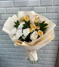 Букет цветов из:  Розы и Хризантемы в Карталах