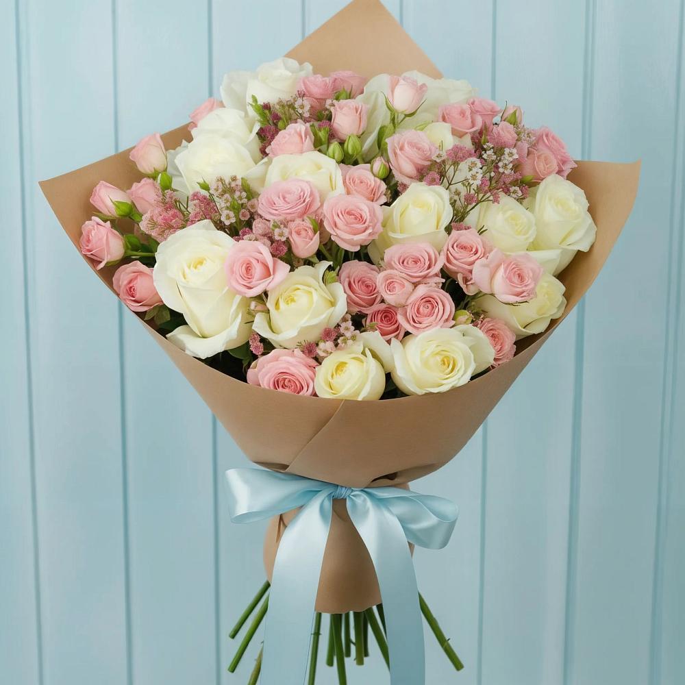 Букет цветов из: Розы в Карталах