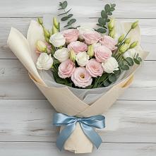 Букет цветов из:  Лизиантусы в Карталах