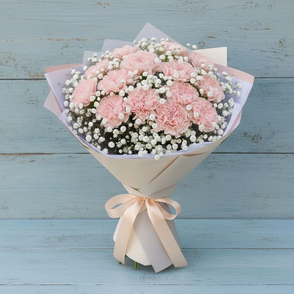 Букет цветов из: Гвоздики в Карталах