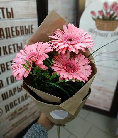 Букет цветов из: Герберы в Карталах