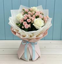 Букет цветов из:  Розы в Карталах