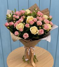 Букет цветов из:  Розы в Карталах