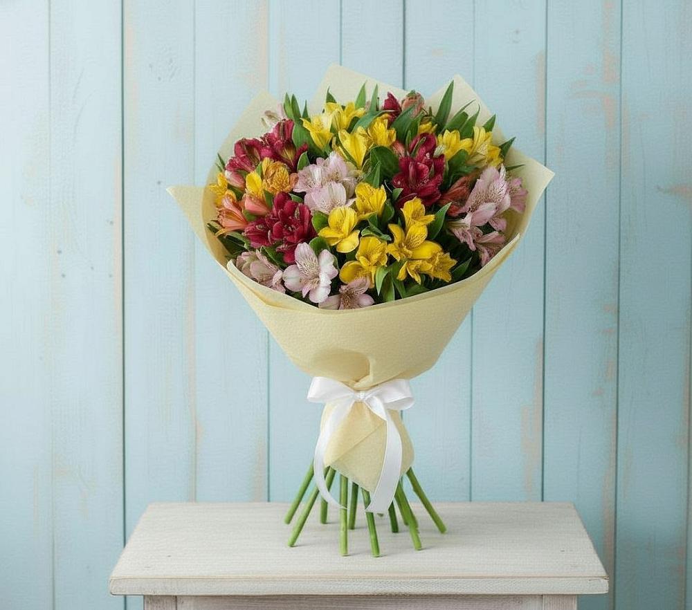 Букет цветов из: Альстромерии в Карталах