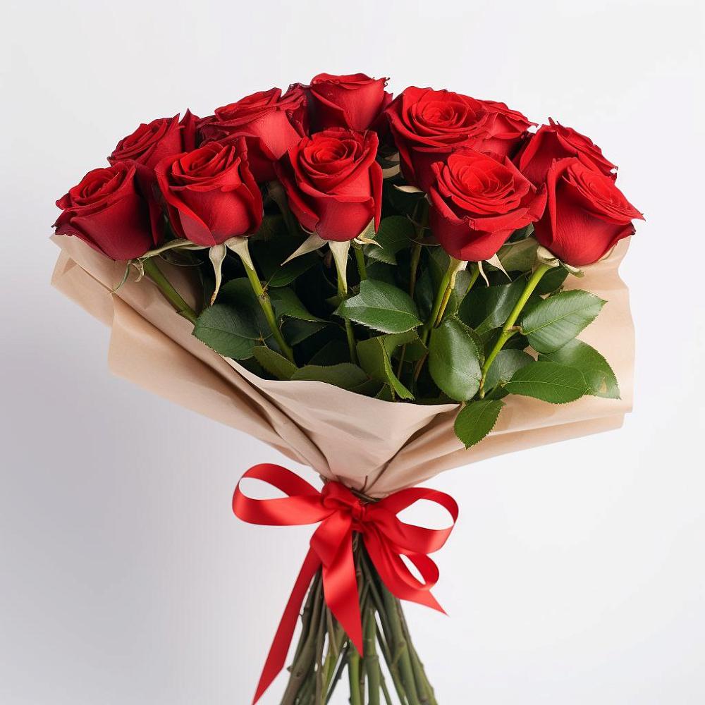 Букет 11 Красных роз Эдлесс Лав в Карталах