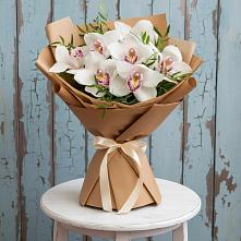 Букет цветов из:  Орхидеи и Розы в Карталах